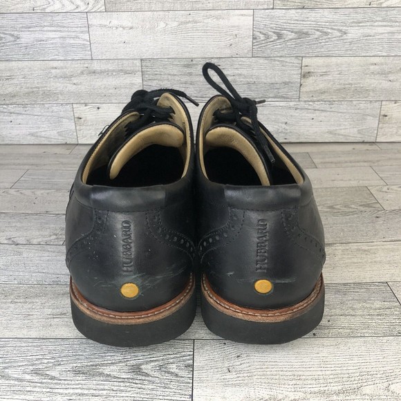 Samuel Hubbard Black Leather Oxford Wingtip Vibram Men’s Shoes Size 10.5 - Picture 3 of 5